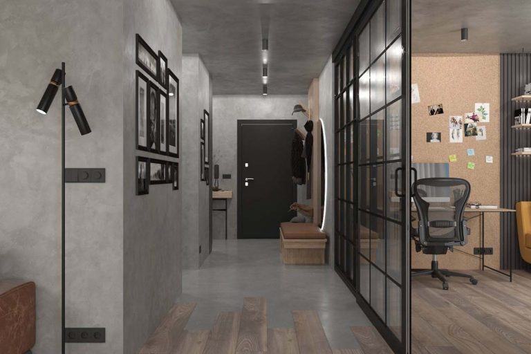 drzwi szklane czarne korytarz drzwi szklane czarne korytarz